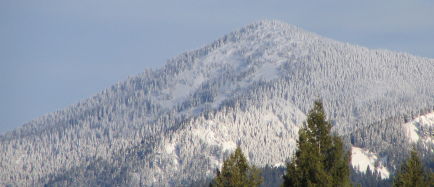 snowy mountain peak